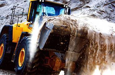a close-up of a bulldozer