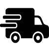 a black truct logo with a white background